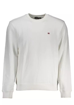 Napapijri  White Cotton Sweater - XL