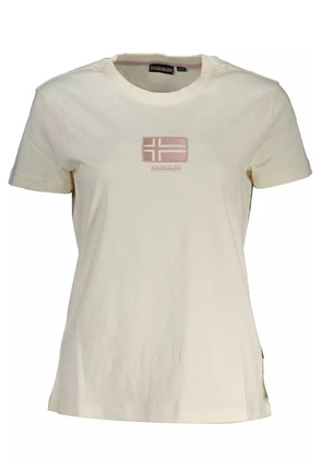 Napapijri  White Cotton Tops & T-Shirt - S