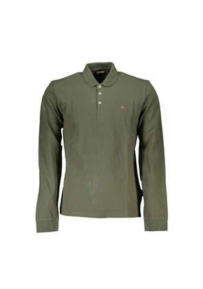 Napapijri Green Cotton Polo Shirt - M