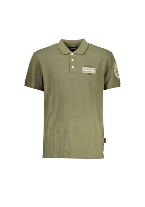 Napapijri Green Cotton Polo Shirt - XL