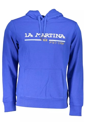 La Martina Blue Cotton Sweater - S