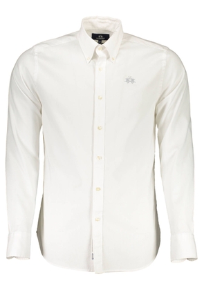 La Martina White Cotton Shirt - L