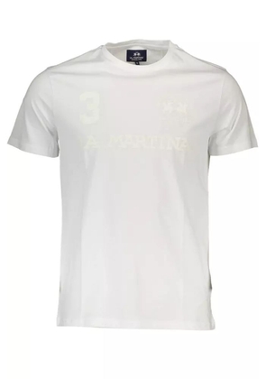 La Martina White Cotton T-Shirt - S