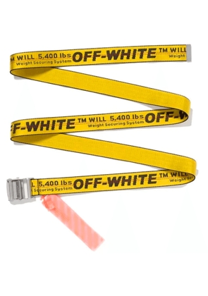 Off-White Yellow Polyamide Belt - White