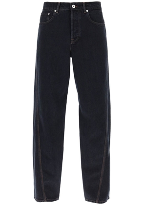 Lanvin baggy jeans with twisted seams - 30 Blu