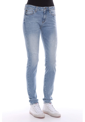 Love Moschino Blue Cotton Jeans & Pant - W28