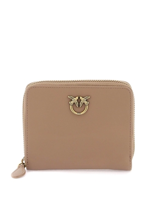 Pinko leather zip-around wallet - OS Beige