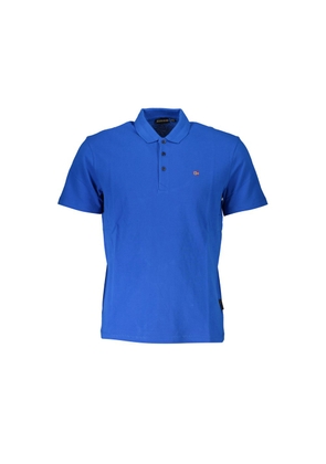 Napapijri Blue Cotton Polo Shirt - S