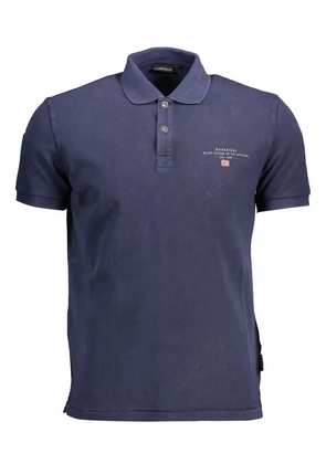 Napapijri Blue Cotton Polo Shirt - L