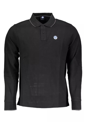North Sails Black Cotton Polo Shirt - XXL