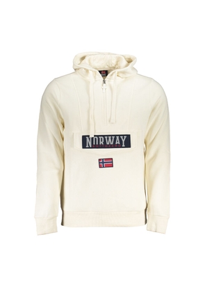 Norway 1963 Elevated Comfort White Hooded Sweatshirt - XL