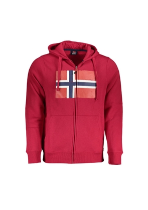 Norway 1963 Pink Fleece Hooded Sweatshirt with Logo - L