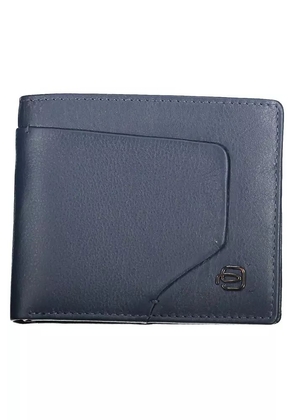 Piquadro Sleek Dual-Compartment Leather Wallet with RFID Block