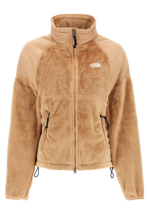 The north face versa velour jacket in recycled fleece and ripstop - L Beige