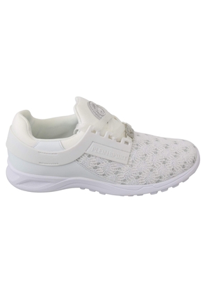 Philipp Plein White Polyester Casual Sneakers Shoes - EU37/US6.5