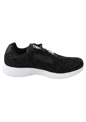 Plein Sport Black Polyester Runner Joice Sneakers - EU39/US9