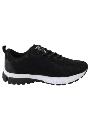 Plein Sport Black Polyester Runner Umi Sneakers - EU36/US6