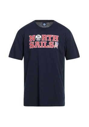 North Sails Blue Cotton T-Shirt - S