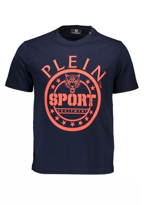 Plein Sport Blue Cotton T-Shirt - S