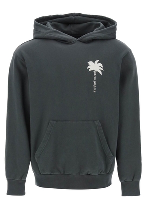 Palm angels the palm hooded sweatshirt with - L Grigio