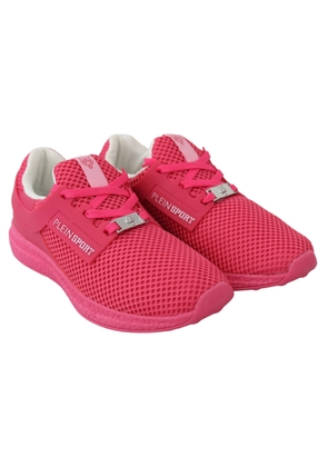 Plein Sport Fuxia Beetroot Polyester Runner Becky Sneakers - EU37/US7