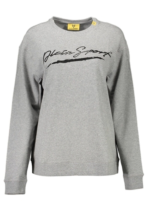Plein Sport Gray Cotton Sweater - XS