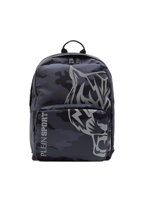 Plein Sport Grigio Polyester Backpack