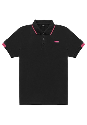 Refrigiwear Black Cotton Polo Shirt - S