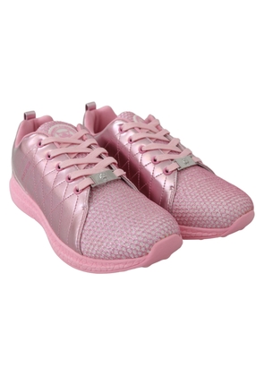 Plein sport Pink Blush Polyester Runner Gisella Sneakers Shoes - EU36/US6