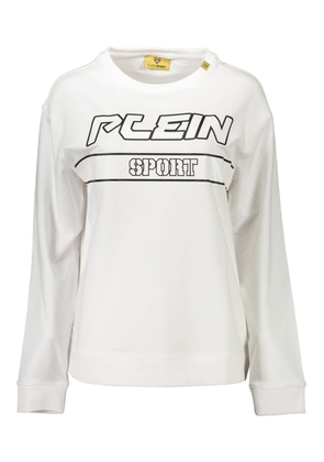 Plein Sport White Cotton Sweater - M