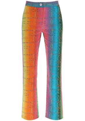 Siedres bery multicolor rhinestone pants - 34 Multicolor