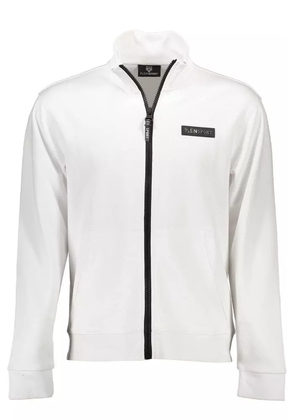 Plein Sport White Cotton Sweater - L