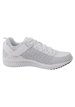 Plein Sport White Polyester Adrian Sneakers - EU41/US8