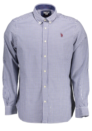U.S. Polo Assn. Elegant Light Blue Cotton Shirt for Men - XL