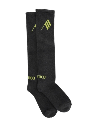The attico logo short sports socks - OS Grigio