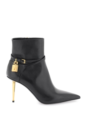 Tom ford leather ankle boots with padlock - 37 Nero