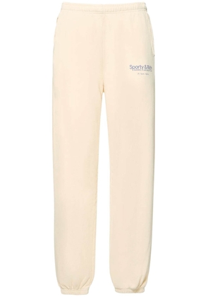 Sporty rich 'running and health club' sweatpants - L Beige