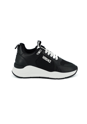 Versace Black and White Calf Leather Sneakers - EU36/US6