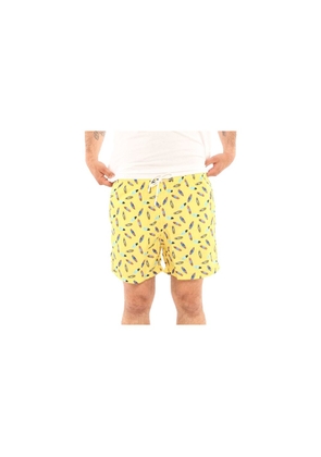 Yes Zee Yellow Polyester Swimwear - S