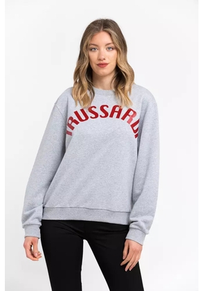 Trussardi Gray Cotton Sweater - XS