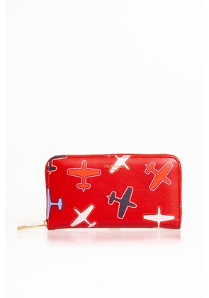 Trussardi Red Leather Wallet