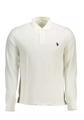 U.S. Polo Assn. White Cotton Polo Shirt - XXL