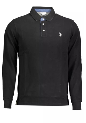 U.S. Polo Assn. Black Cotton Polo Shirt - XL