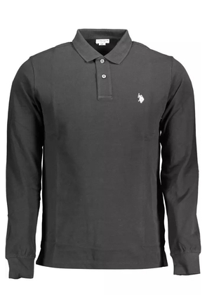 U.S. Polo Assn. Black Cotton Polo Shirt - XXL
