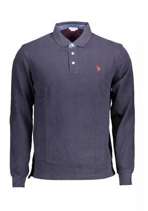 U.S. Polo Assn. Blue Cotton Polo Shirt - XXL