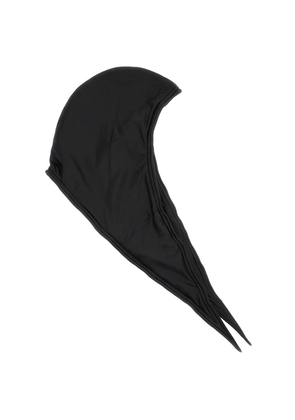 Y project faux leather hood - OS Nero