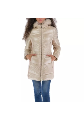 Yes Zee Beige Polyamide Jacket & Coat - XL