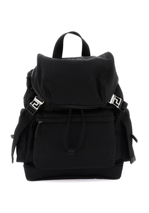 Versace versace allover neo nylon backpack - OS Nero