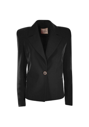 Yes Zee Black Polyester Suits & Blazer - M