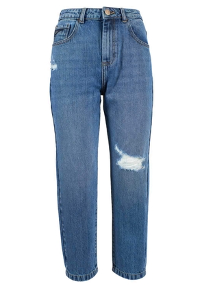 Yes Zee Blue Cotton Jeans & Pant - W25